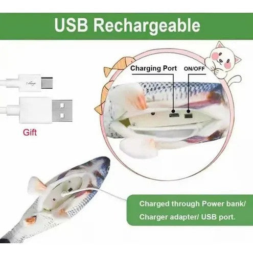Pez Juguete Electrónico Para Mascotas Co